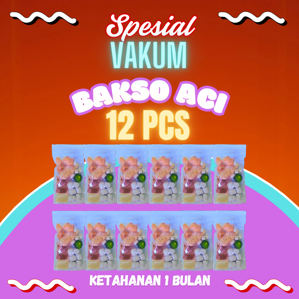 

Baso aci isi 12pcs / baso Aci isi 12pcs murah / baso Aci paket 12pcs murah / boci kenyal