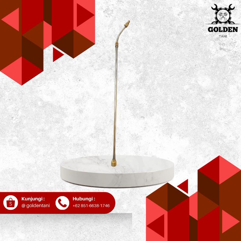 Stik sprayer Kuningan bengkok