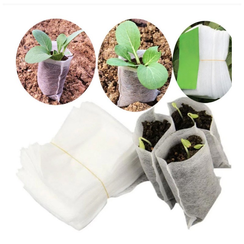 Seedling Bag 100 Lembar Polybag Semai Benih Polibag Semai Bibit Sayuran Polybag Semai Cabai