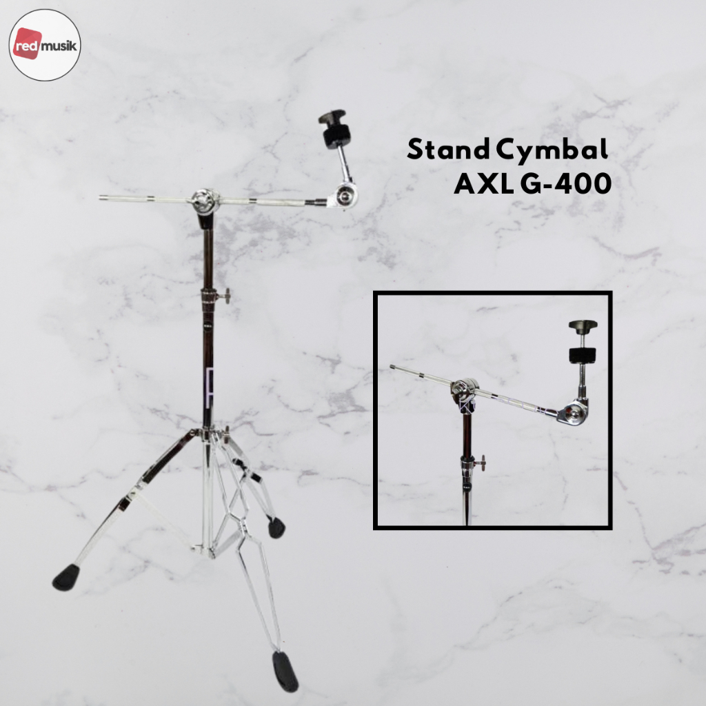 Stand Cymbal AXL G400 G-400 Stand Cymbal Boom Double Bracet G 400