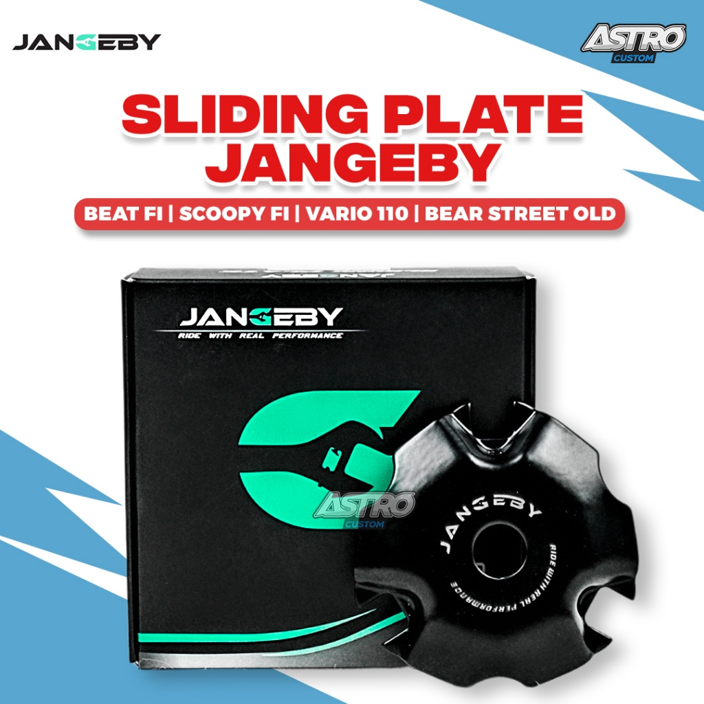 Sliding Plate Jangeby Beat Scoopy Vario 110 FI ESP Street OLD Fine Black Pulley Tutup Rumah Roller