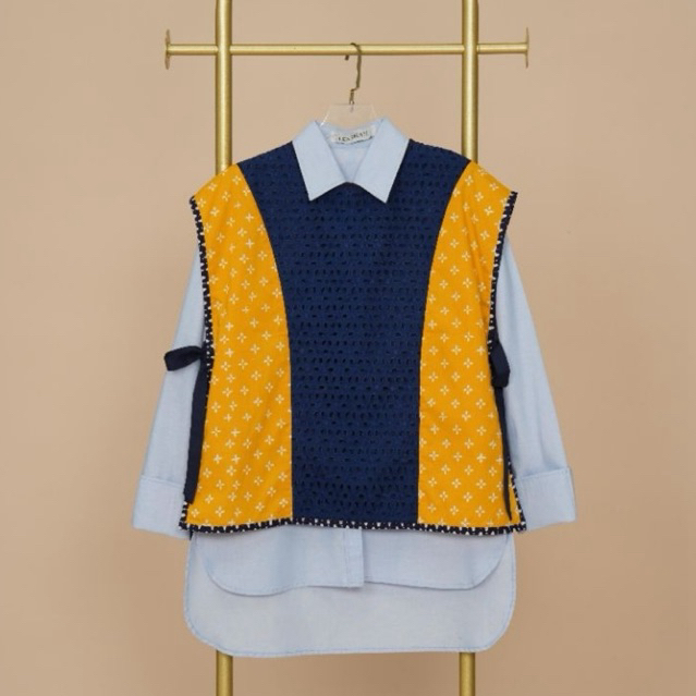 Kemeja dan Vest ALENA Series Biru Navy