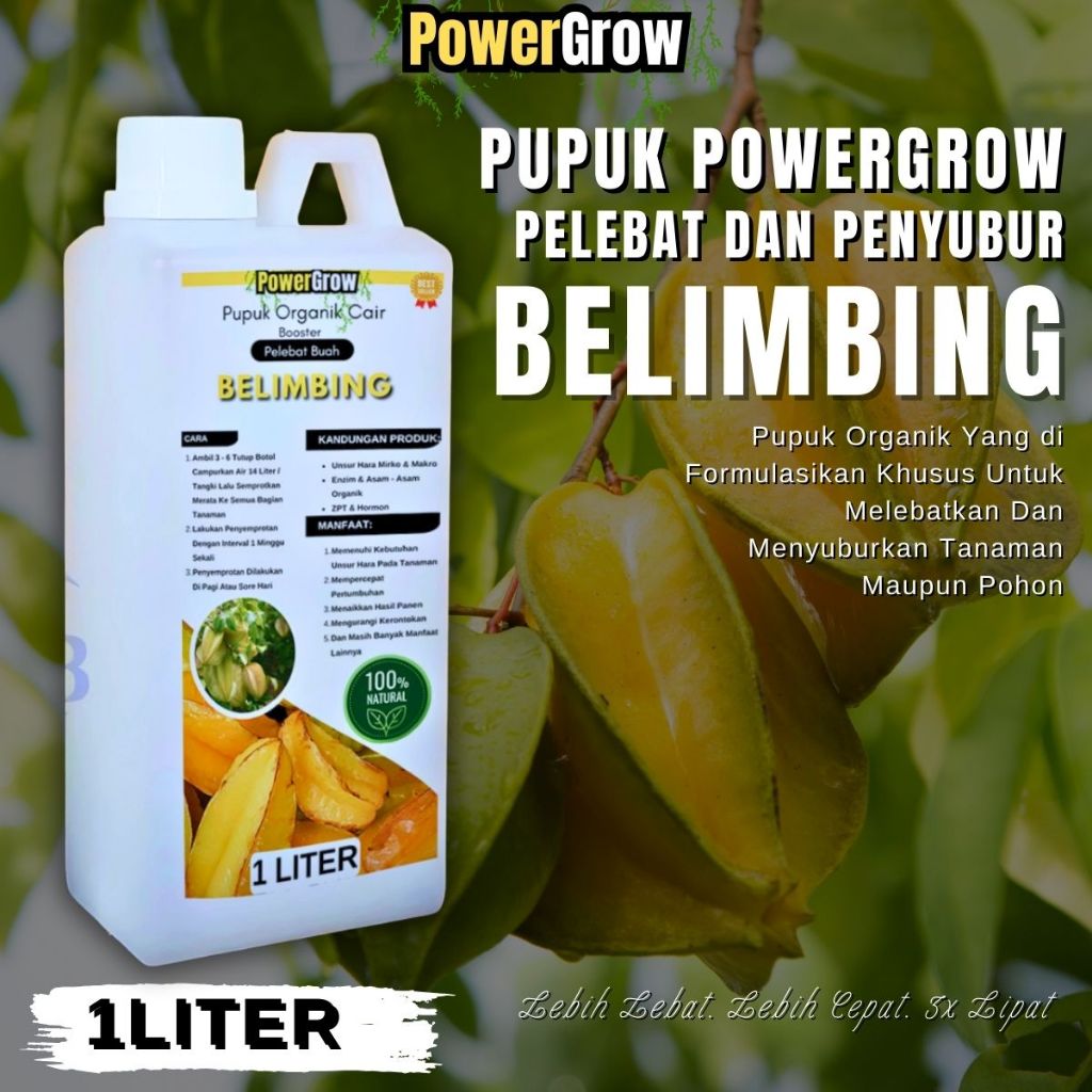 Pupuk Belimbing Pengurang Kerontokan Buah Dan Bunga Booster Belimbing Pelebat Buah Anti Rontok