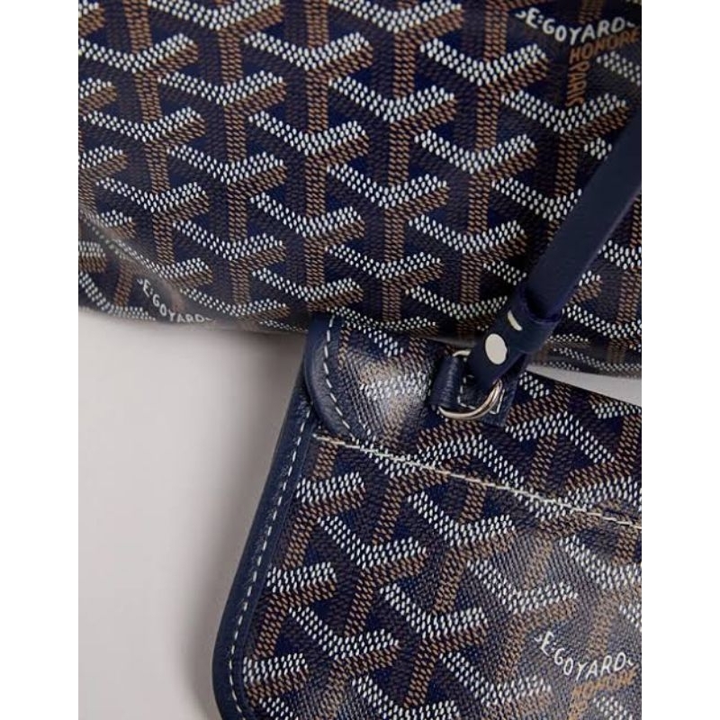Goyard saint louis tote bag navy blue original-Tas goyard-Goyard bag navy blue-tote bag goyard