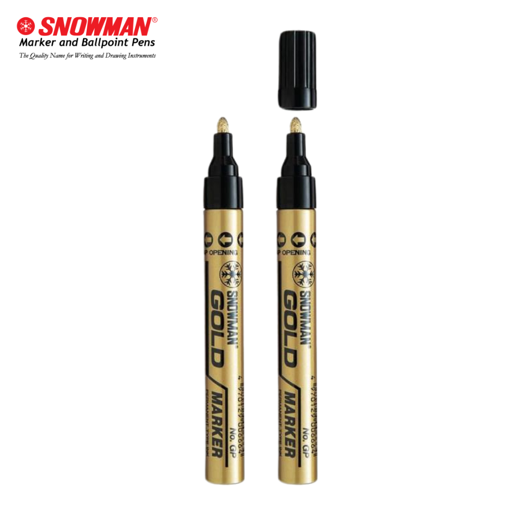 

Paint Marker Gold Snowman GP-12 / Spidol Emas Besar Snowman GP-12