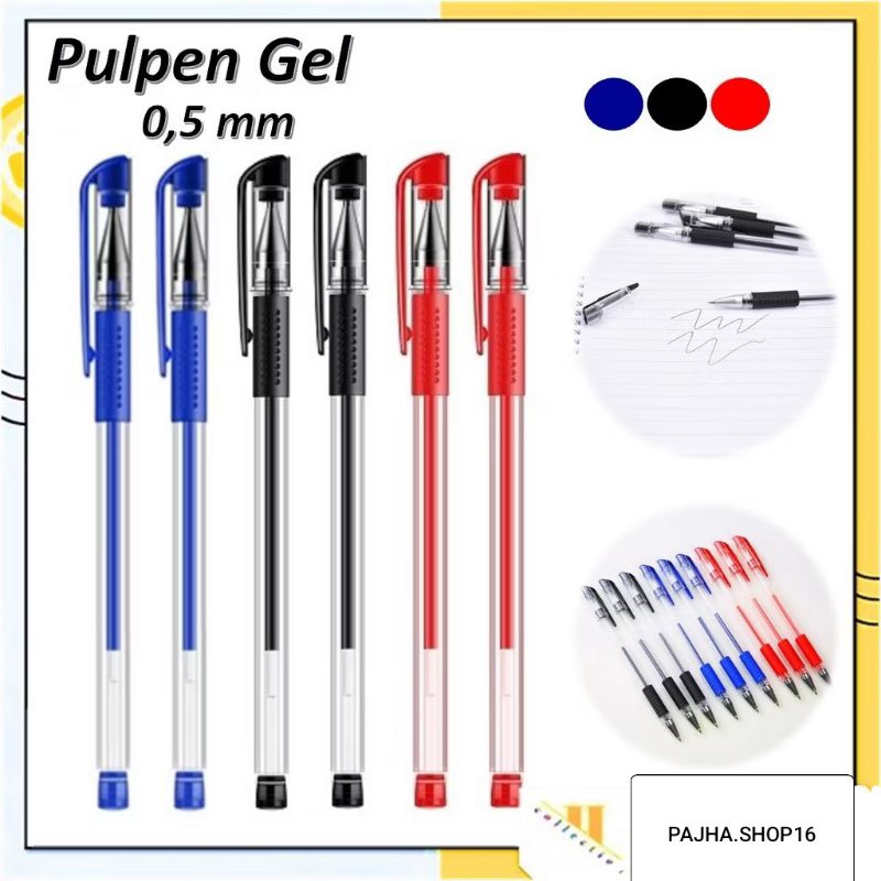 

HC Pena Gel 0.55mm Standard Pulpen tinta cair Alat Tulis Sekolah Kantor Pen Warna