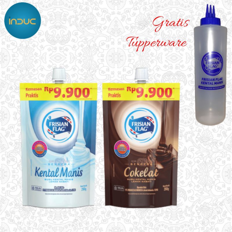 

[Promo Tupperware] Frisian Flag Pouch 260gr Dengan Varian Rasa Original Coklat dan Strobery