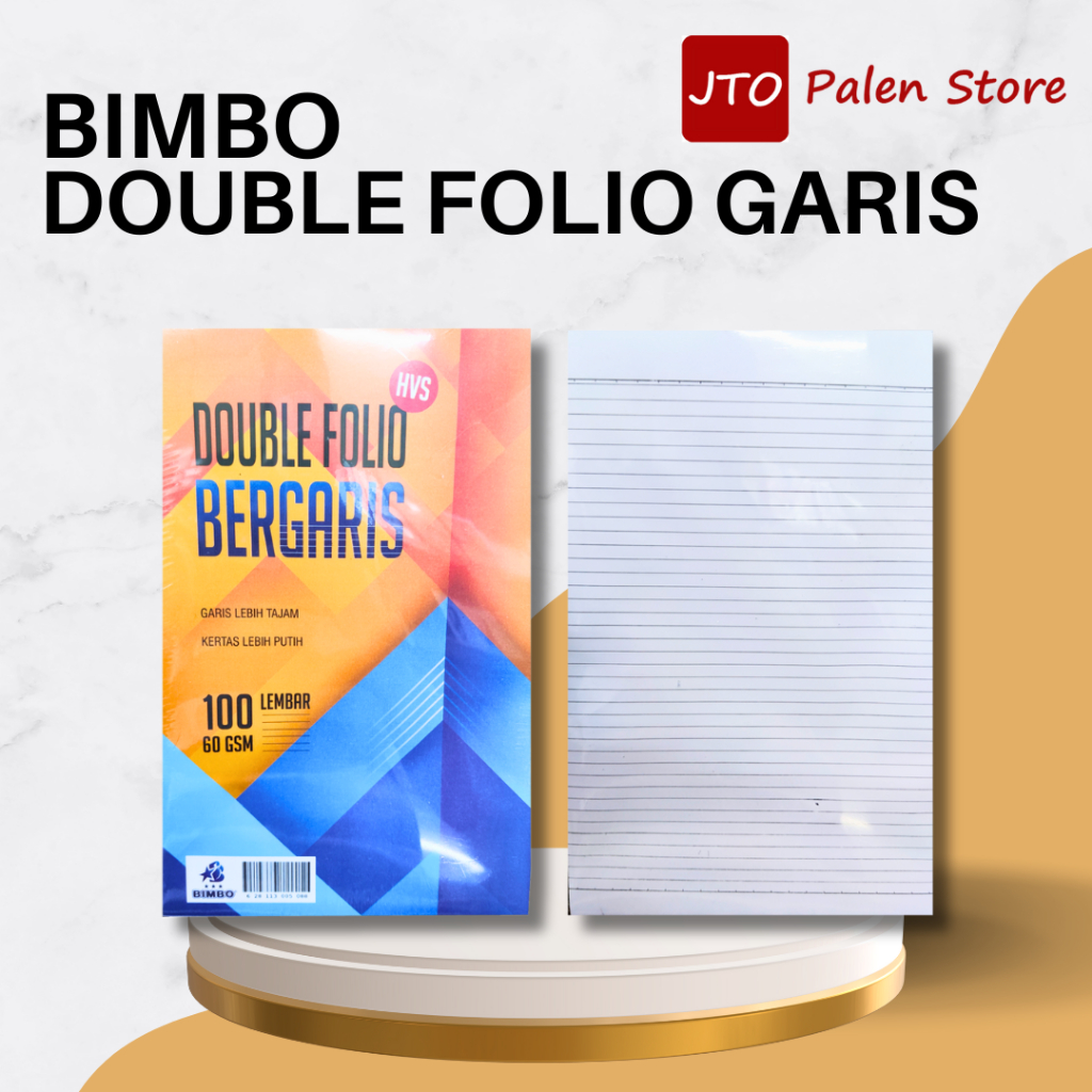 

BIMBO Kertas Double Folio Garis 60 GSM 100 Lembar