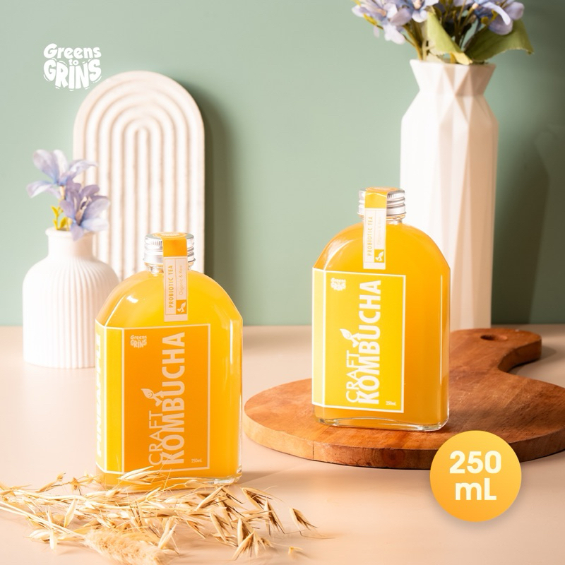 

Pineapple Kombucha (250 mL) - Greens to Grins