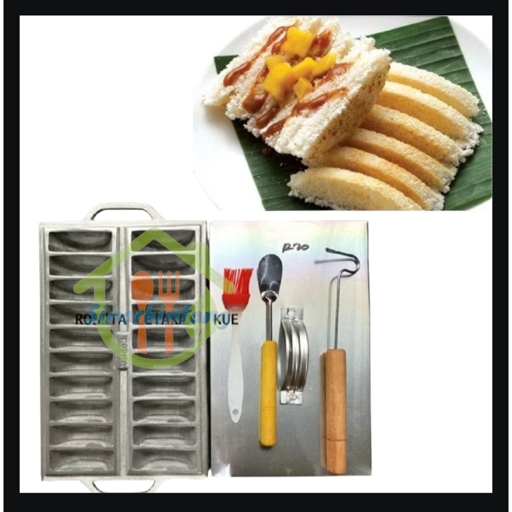 cetakan kue pancong free sutil dan sodet mini/ cetkan kue pukis alumuniuum