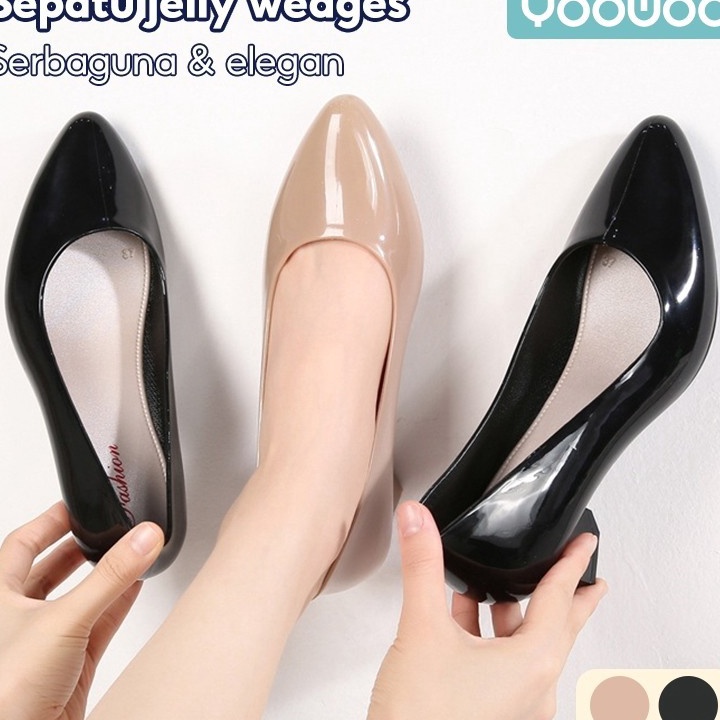 Yoowoo Sepatu Flatshoes Karet Nonslip  Sepatu Pantofel Wanita Antislip  Pantofel polos