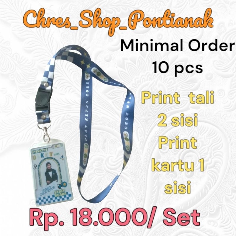 

Tali Lanyard + Name Tag PVC + Frame pontianak kalimantan barat.