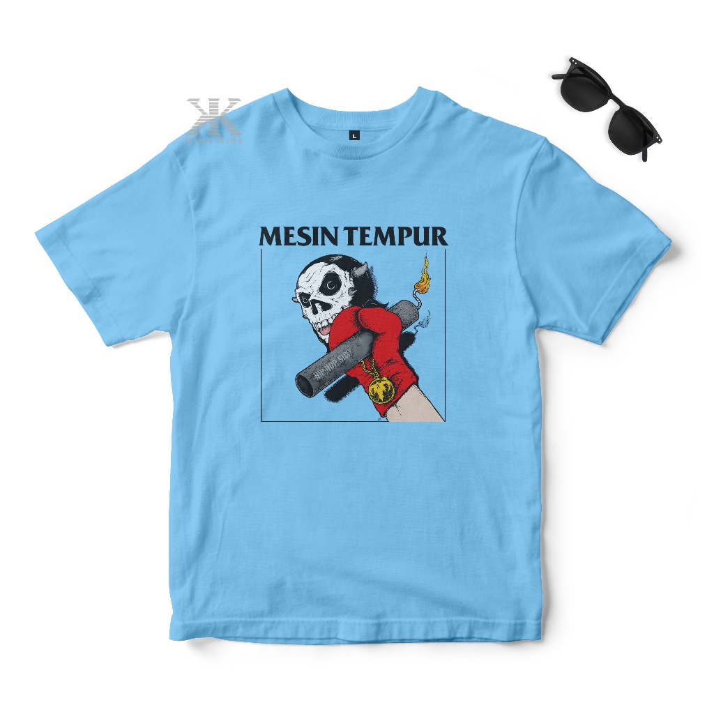 MESIN TEMPUR - KAOS MUSIK ANAK LENGAN PENDEK UNISEX BAJU ANAK METAL KAOS MUSIK METAL ANAK