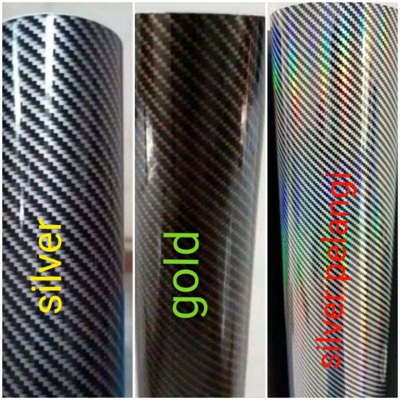 Stiker skotlet carbon fiber kevlar 2D Lebar 150cm derek