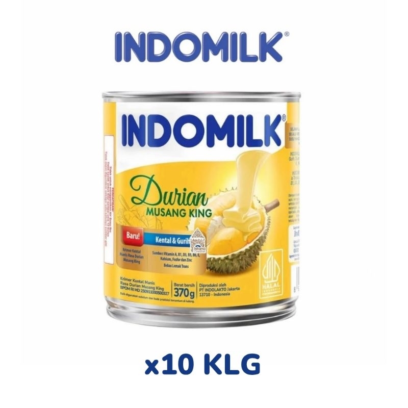 

10 KALENG - INDOMILK KENTAL MANIS DURIAN 370g