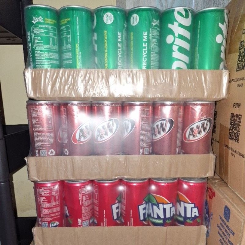 1 Dus | Sprite/ Fanta/ AW/ Sarang Burung Cap Panda - 250ml