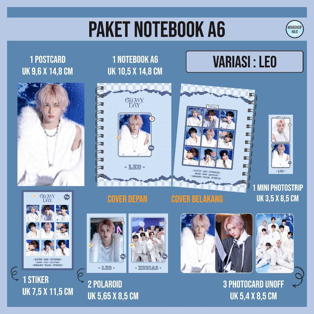 

(FREEBOX) PAKET HEMAT NOTEBOOK XODIAC GLOWY DAY - NOTEBOOK BERGARIS XODIAC GLOWY DAY - FANKIT XODIAC GLOWY DAY