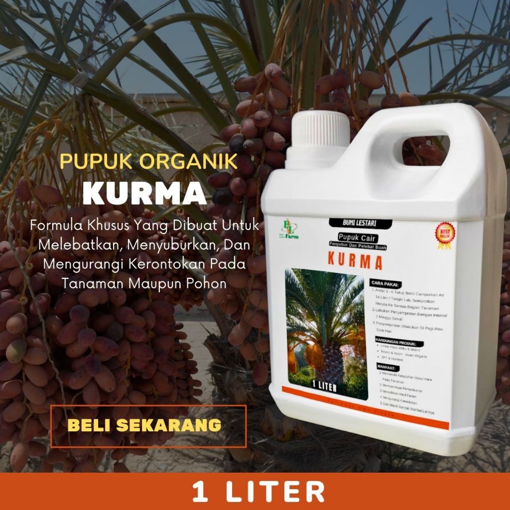 Pupuk Kurma Agar Cepat Berbuah Lebat Booster Kurma Penyubur Pohon Berbuah Lebat Subur dan Besar