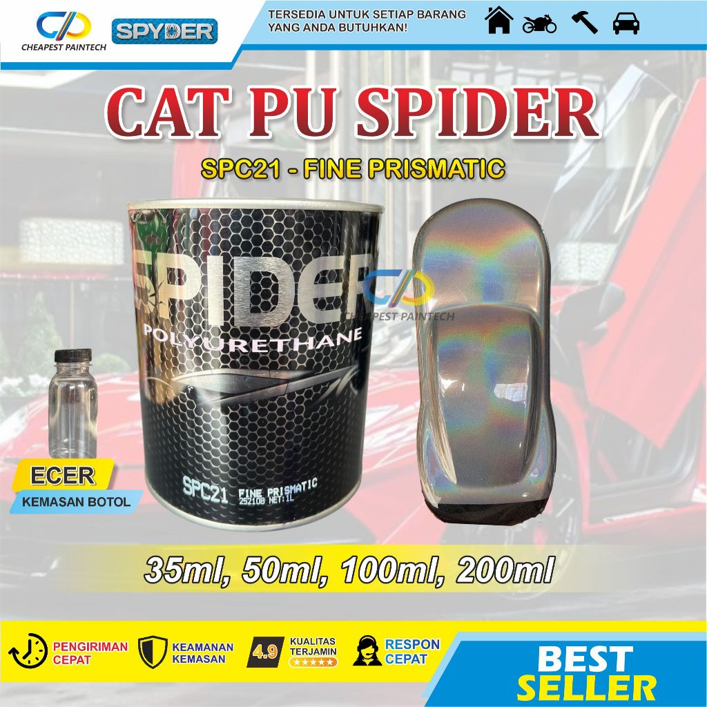 CAT HOLOGRAM SPIDER PU FINE PRISMATIC SPC21 ECER
