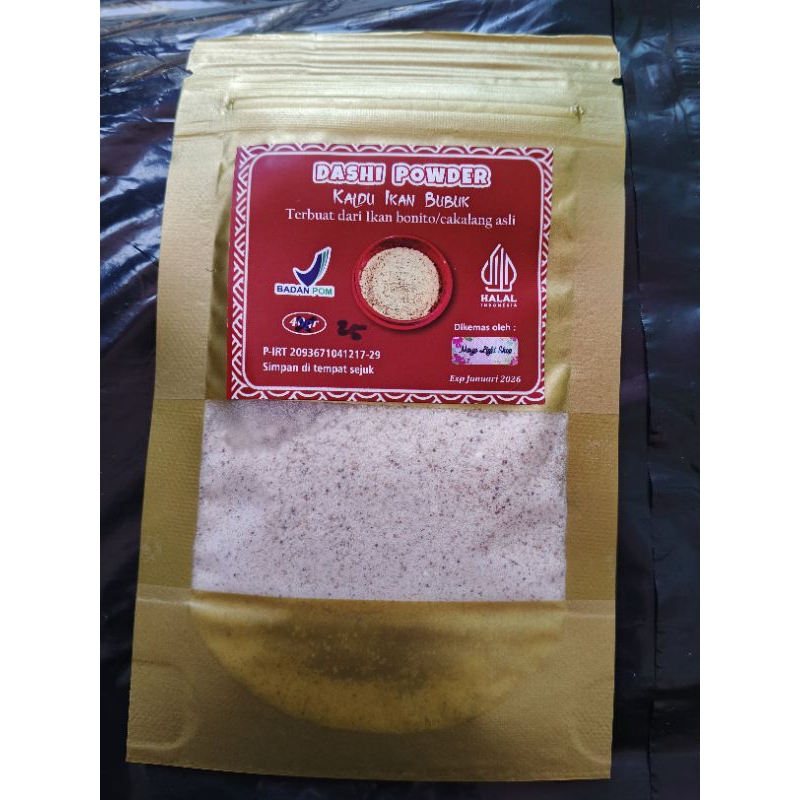 kaldu ikan 25gr 50gr 100gr dashi powder bumbu penyedap kaldu ramen miso soup ikan cakal...termurah