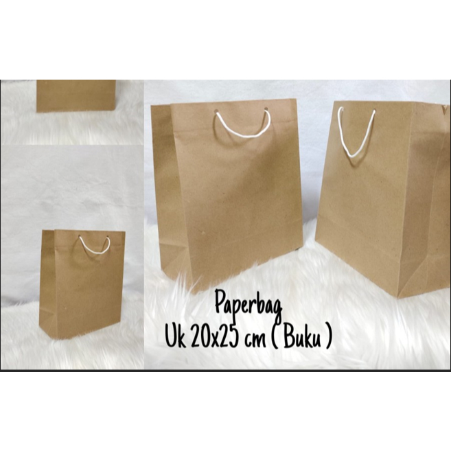 

TAS KERTAS COKLAT Polos uk 20 x 25 cm
