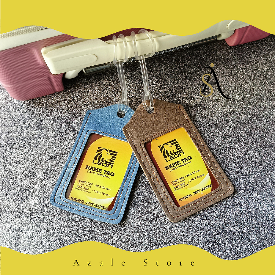 Luggage Travel Tag Bag Gantungan Koper Tag Tas Koper Kulit Tag Koper Label Nama Name Tag Bagasi