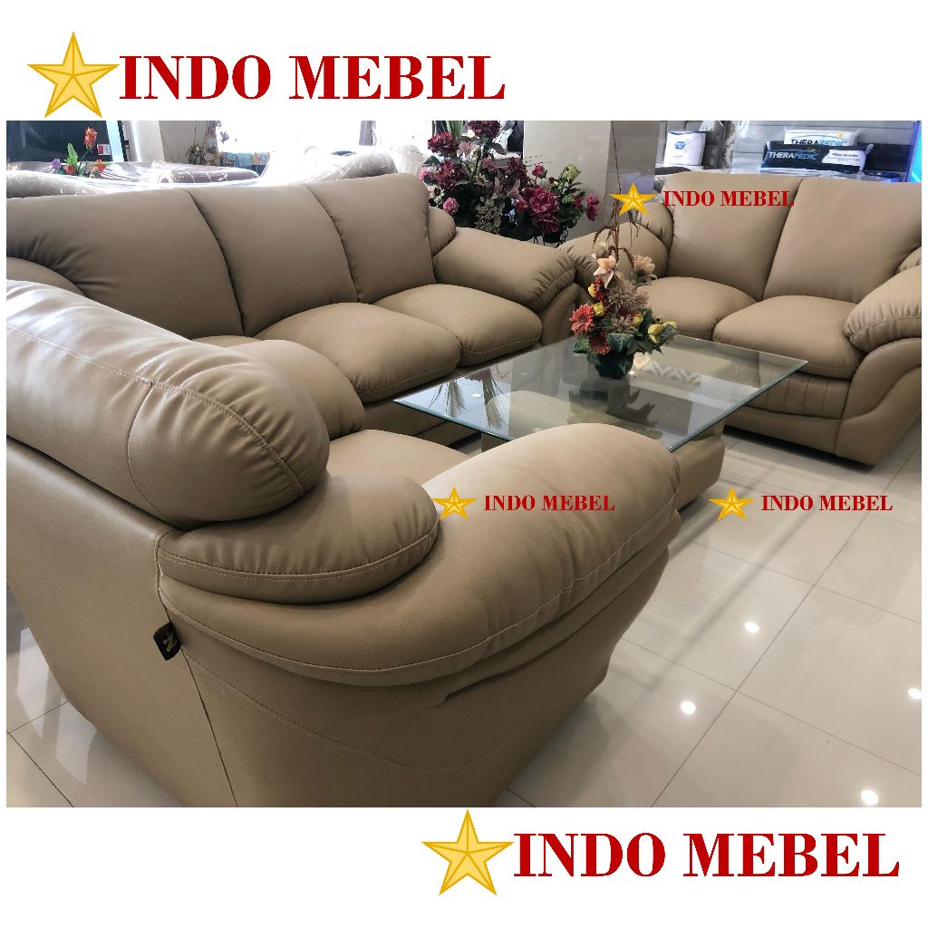 Sofa jumbo full dakron berkualitas mewah ready stock makassar murah