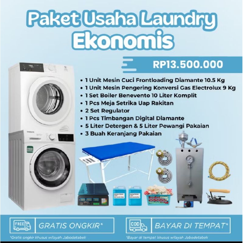Paket usaha mesin laundry