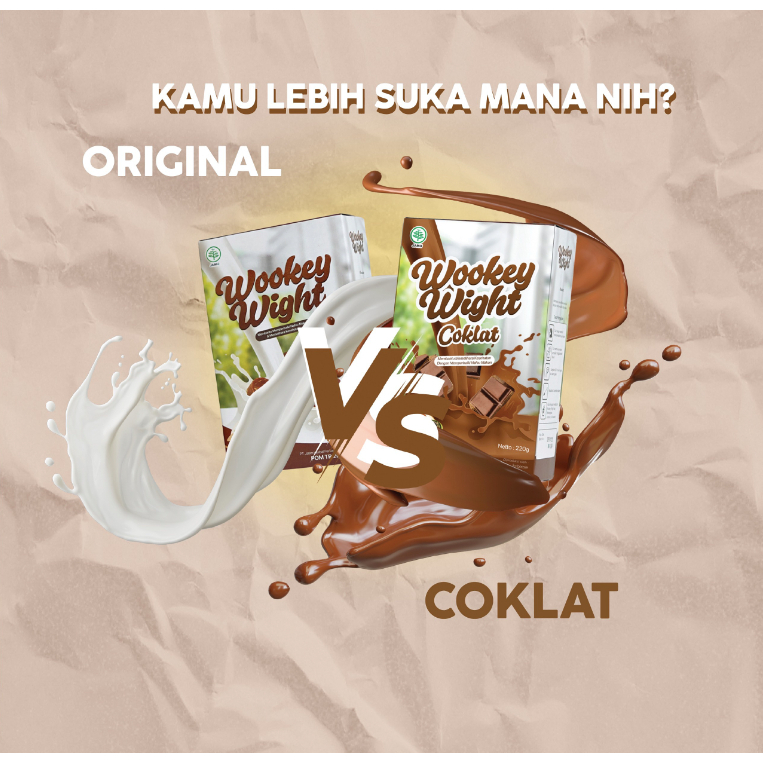 

PALING LARIS!!! MIX RASA COKLAT [ 2 BOX ] Wookey Weight - Susu Penambah Berat Badan