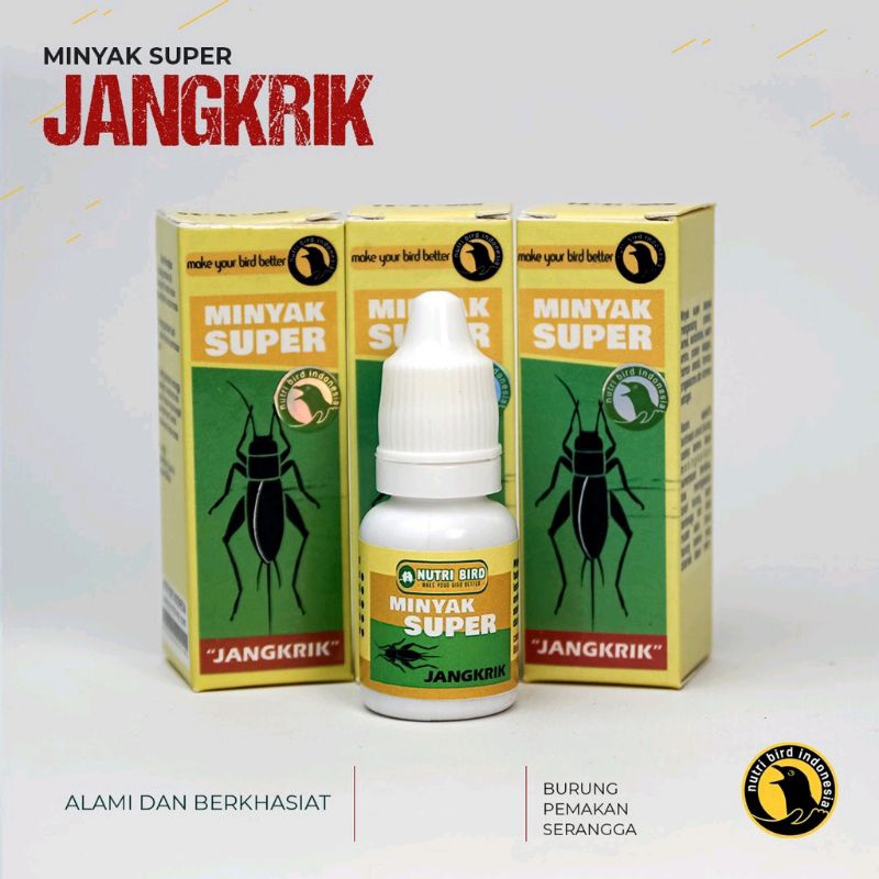 Minyak Super Jangkrik penggacor burung Vitamin Untuk Semua Janis Burung Vitamin Penggacor Burung