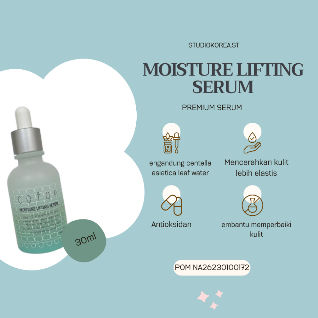 COTOP MOISTURE LIFTING SERUM 30ML | SERUM PREMIUM (ORIGINAL KOREA)