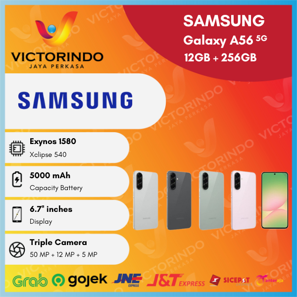 Samsung Galaxy A56 5G Smartphone ( Ram 12GB + Rom 256GB ) Garansi Resmi