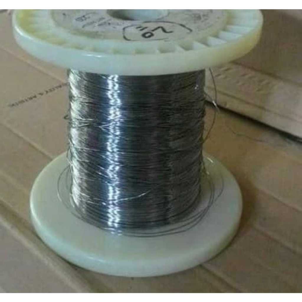 RE2077 kawat nikelin nikel nichrome niklin pemanas 0.5mm 0.5 mm meteran by PCM LTC GLODOK