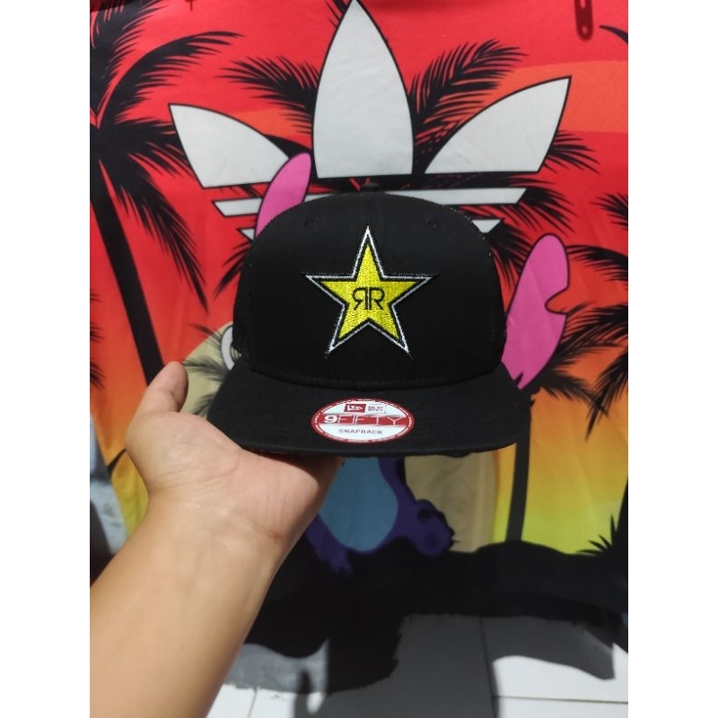 Topi snapback new era 9 fifty x Rockstar