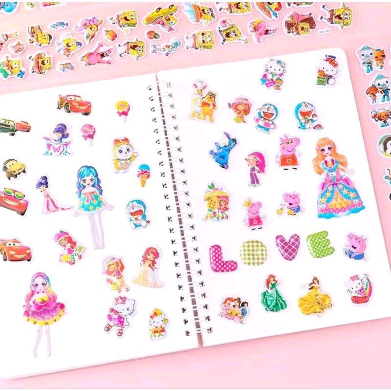 

J (J16) STIKER KARAKTER KARTUN TIMBUL /STICKER MOTIF LUCU / DEKORASI