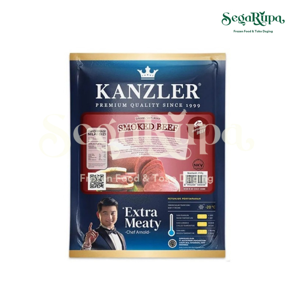 

KANZLER SMOKE BEEF 250 Gr - SEGARUPA FROZEN FOOD & TOKO DAGING