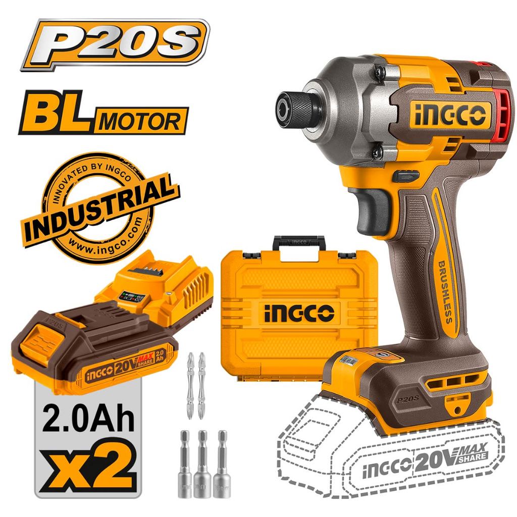 MESIN IMPACT DRIVER 20V INGCO CIRLI2028