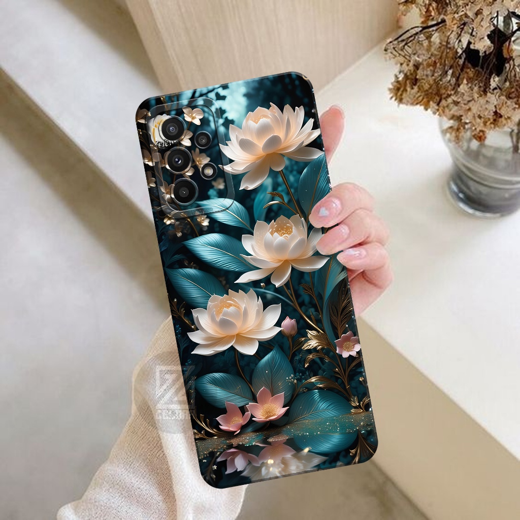Case Samsung Galaxy A73 - Fashion Case Bunga - Softcase Samsung Galaxy A73 - Case Pro Camera -  Kesi