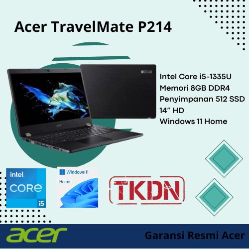 Acer TravelMate P214 Intel Core i5 1335U 8GB 512SSD WIN11 - TKDN