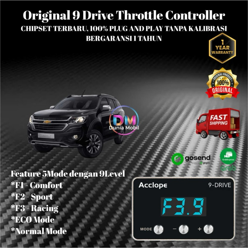 9 Drive Throttle Controller Chevrolet Trailblazer Piggyback Remap ECU 9DRIVE ORIGINAL