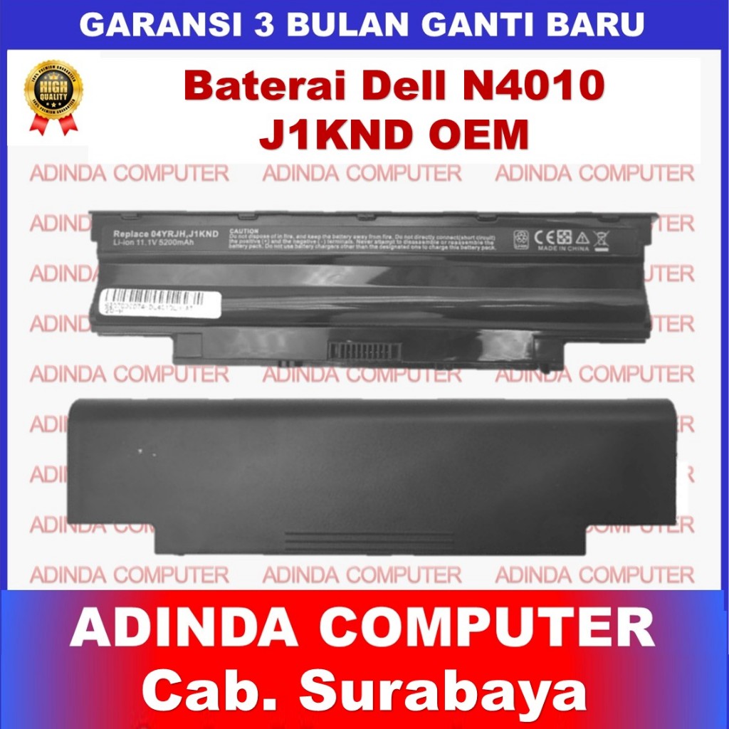 Baterai Dell N4010 M501D M501R M511R 312-1202 312-1204 312-1205 312-1206 312-1262 383CW 40Y28 451-11