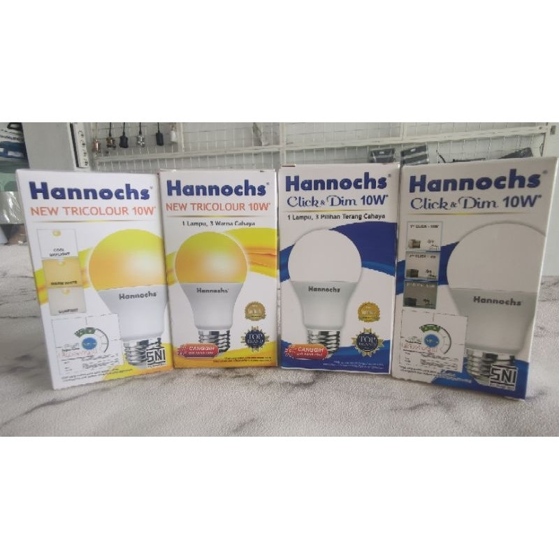 hannochs tricolors 10w ,hannochs click n dim lampu dimmer 10w,lampu 3warna lampu led