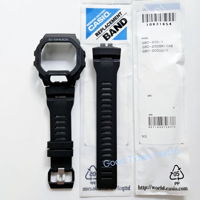 PAKET BEZEL STRAP G-SHOCK GBD-200-1 GBD 200 CASIO ORIGINAL
