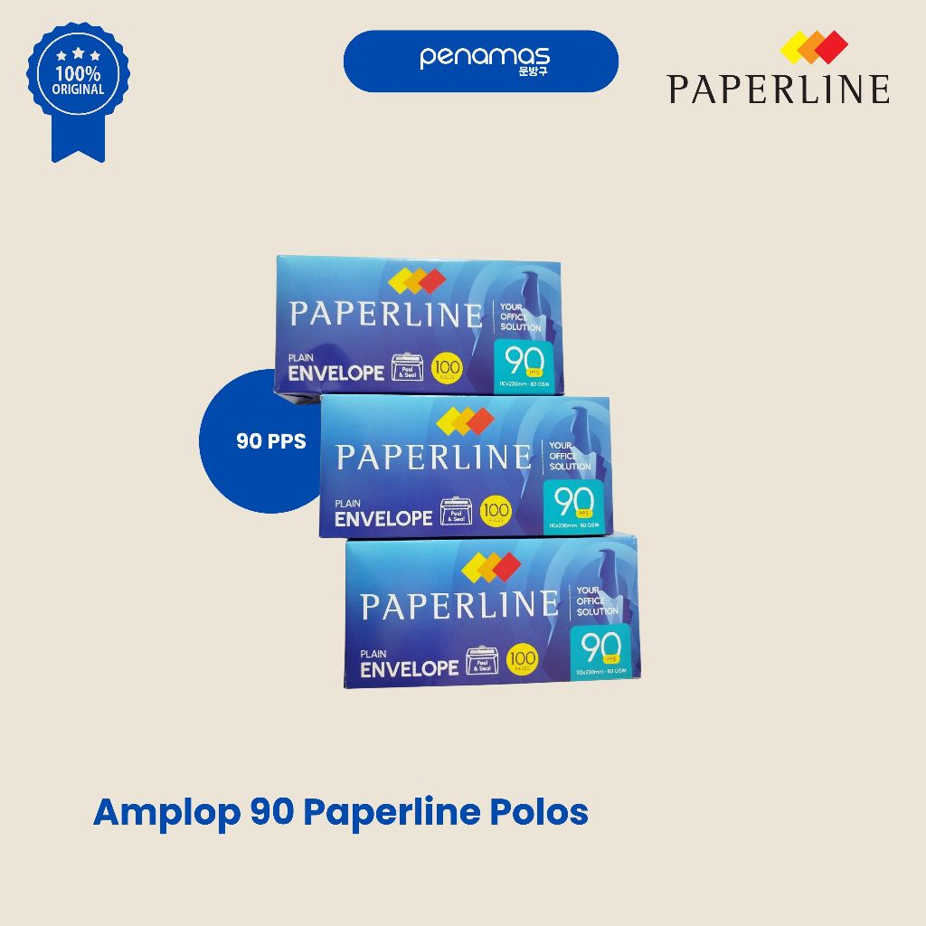 

AMPLOP PAPERLINE 90 PPS 80GSM / PAK