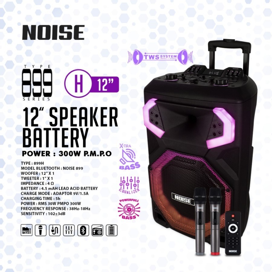 Speaker Portable Noise 899H 12" Original