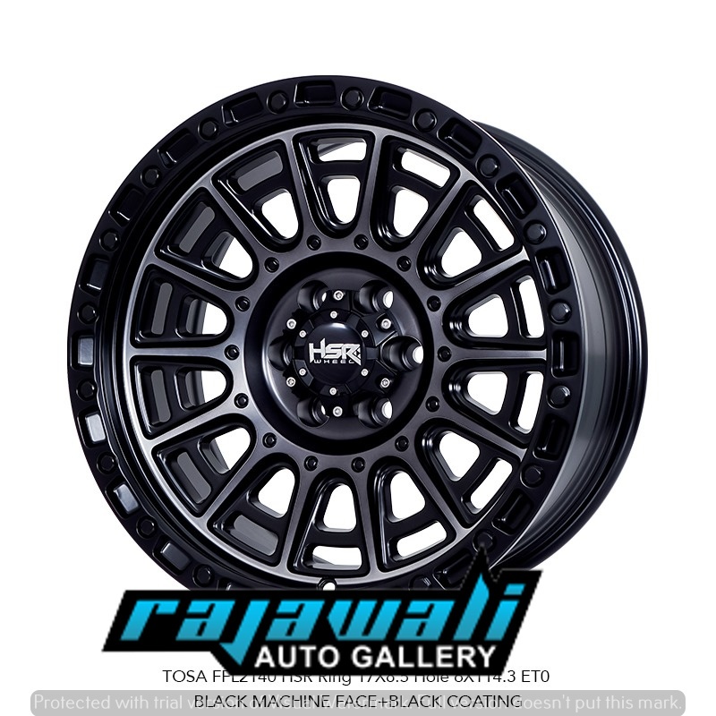 VELG OFFROAD RING 17 HSR TOSSA PCD 6X114,3 BUAT NISSAN NAVARA FREE ONGKIR