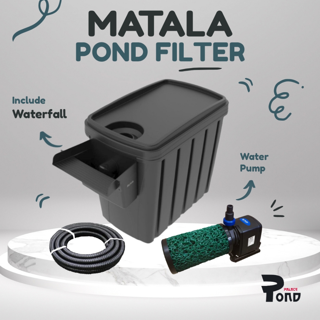 Filter Kolam Matala BioSteps Pump Set Waterfall Bio Pond Filter Koi