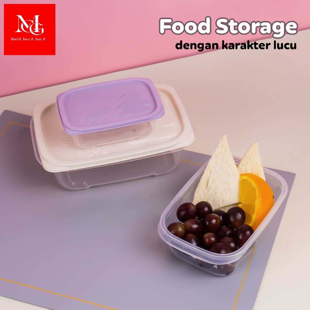 Tempat Makan / Bekal Makanan / Tempat Buah Cocok untuk Anak Sekolah Dewasa dan Remaja Per 4pcs
