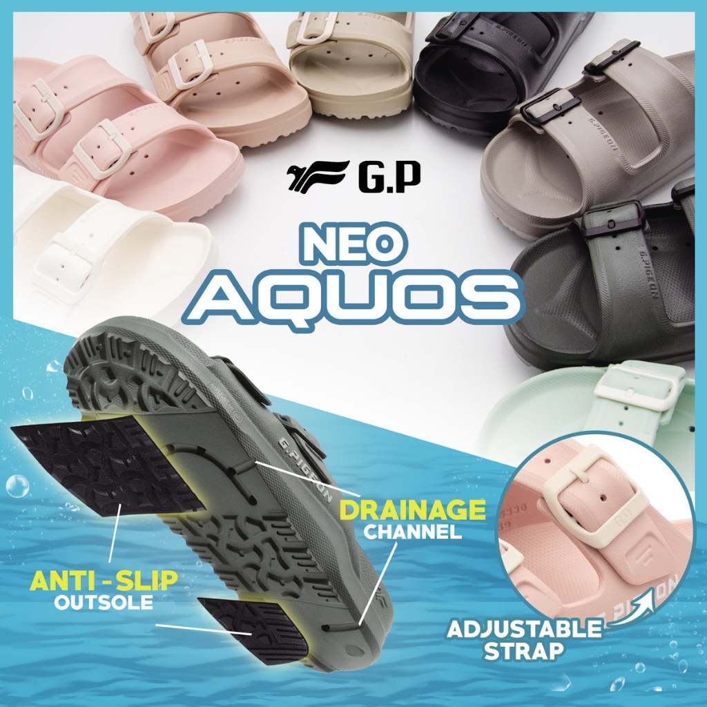 Sandal Selop Gold Pigeon Drainage Neo AQUOS A5330