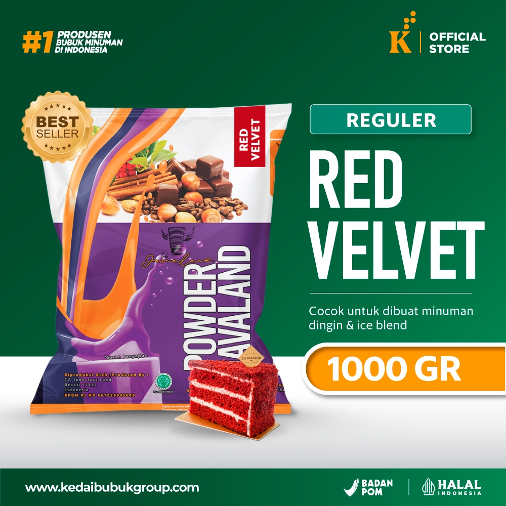 

Bubuk Minuman Bubble Drink Rasa Red Velvet Javaland